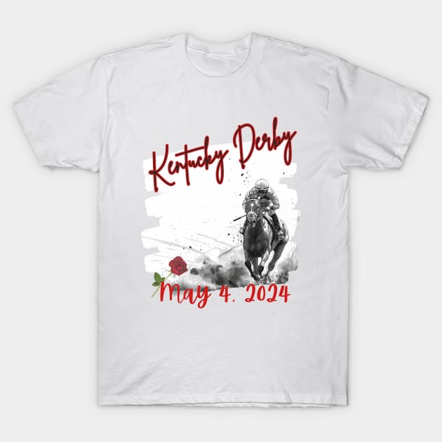 Kentucky Derby May 4, 2024 T-Shirt by Country Otter Creations